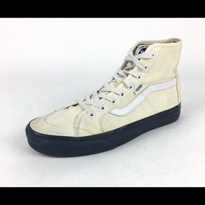 Vans Dane Reynolds Old Skool High Top Skate Sneaker Mens Size 9 Beige Blue Sole